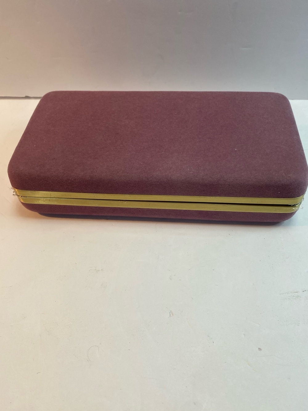 Burgandy velvet jewlery case/box